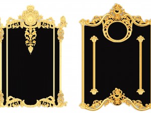 collection stucco molding frame 3D Model