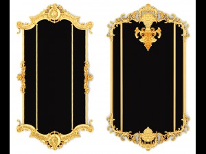 collection stucco molding frame 3D Model