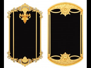 collection stucco molding frame 3D Model