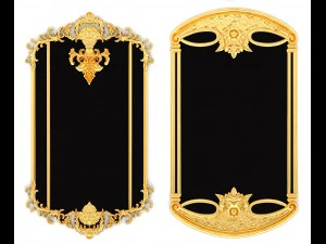 collection stucco molding frame 3D Model
