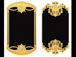 collection stucco molding frame 3D Model