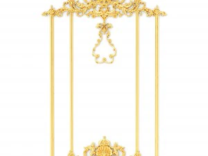 collection stucco molding frame 3D Model