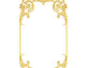 collection stucco molding frame 3D Model