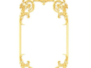 collection stucco molding frame 3D Model