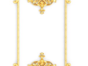 collection stucco molding frame 3D Model