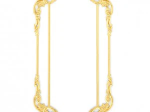 collection stucco molding frame 3D Model