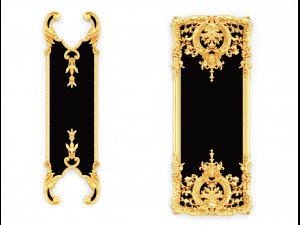 collection stucco molding frame 3D Model