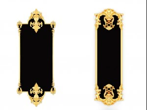 collection stucco molding frame 3D Model