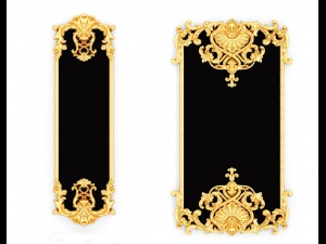 collection stucco molding frame 3D Model