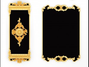 collection stucco molding frame 3D Model