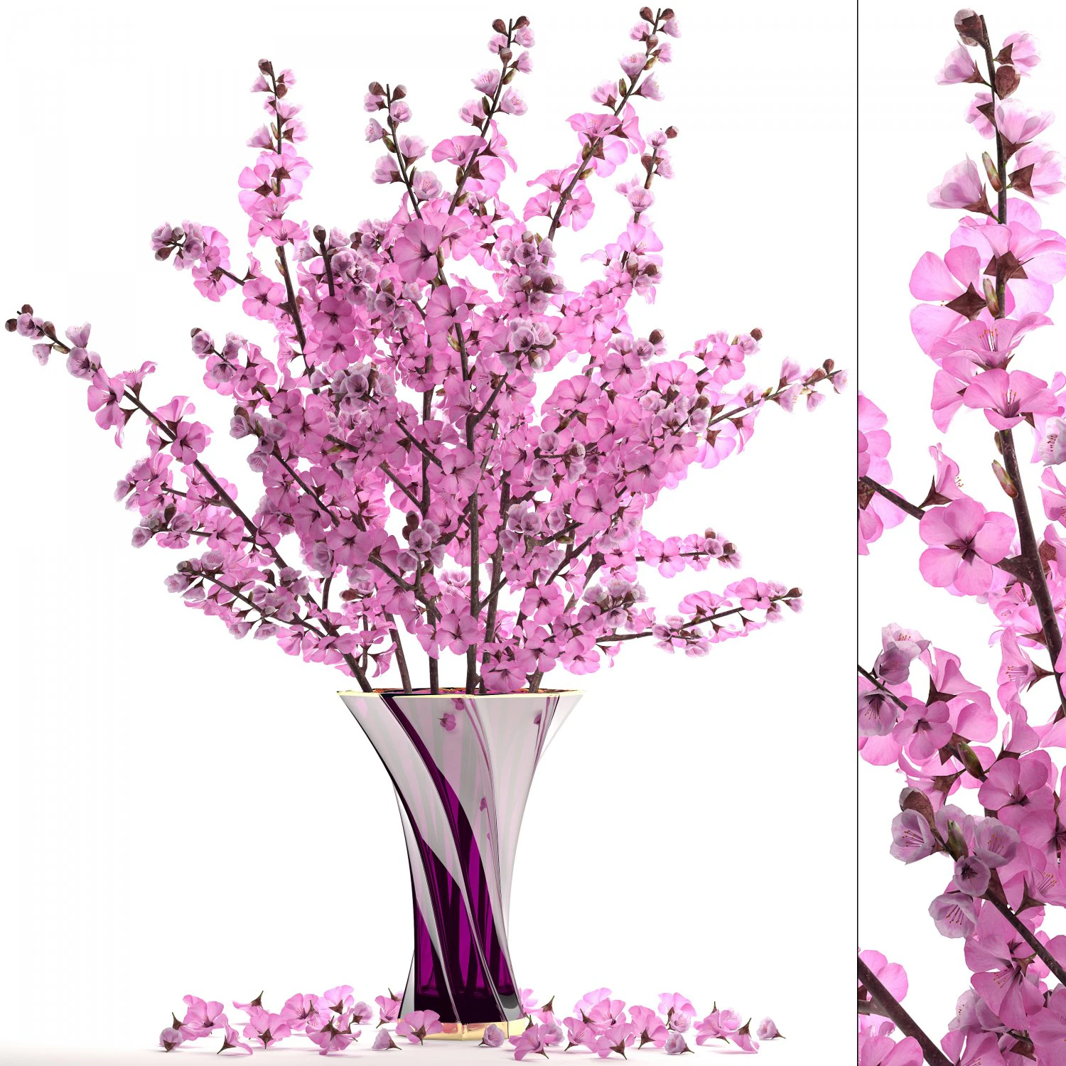 sakura bouquet 3D Model .c4d .max .obj .3ds .fbx .stl .blend