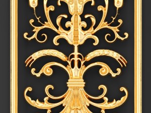 collection stucco molding frame 3D-Modell