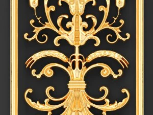 collection stucco molding frame 3D Model