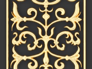 collection stucco molding frame 3D-Modell