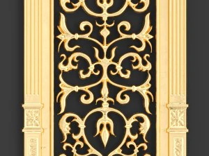 collection stucco molding frame 3D Model