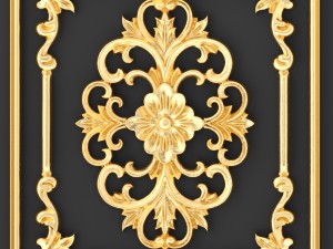 collection stucco molding frame 3D-Modell