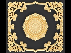 collection stucco molding frame 3D-Modell