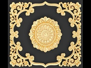 collection stucco molding frame 3D Model