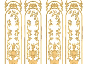 collection stucco molding frame 3D मॉडल