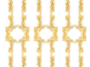 collection stucco molding frame 3D मॉडल