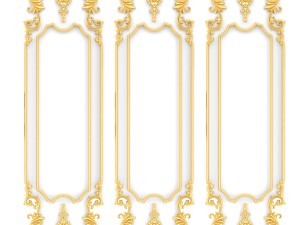 collection stucco molding frame 3D मॉडल