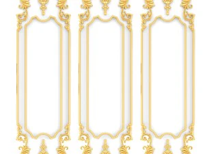 collection stucco molding frame 3D Model