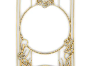 collection stucco molding frame 3D Model
