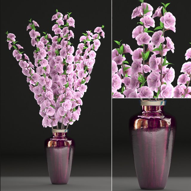 sakura bouquet 3D Model .c4d .max .obj .3ds .fbx .stl .blend 