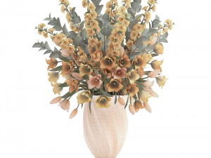 bouquet of spring flowers tulips 3D 모델