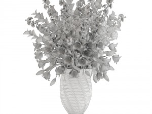 bouquet of spring flowers tulips 3D 모델