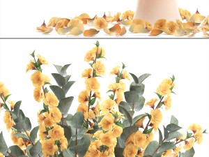 bouquet of spring flowers tulips 3D 모델