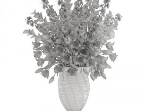 bouquet of spring flowers tulips 3D Model
