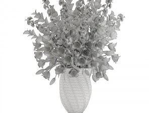 bouquet of spring flowers tulips 3D Model