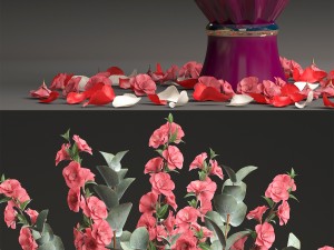 bouquet of spring flowers tulips 3D-Modell