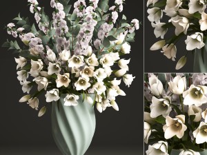 bouquet of spring flowers tulips Modelo 3D