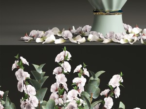 bouquet of spring flowers tulips Model 3D