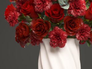 bouquet of red roses 3D 모델