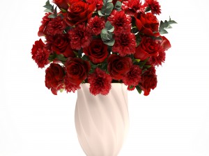 bouquet of red roses 3D 모델