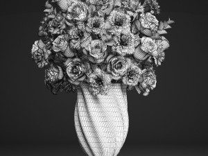 bouquet of red roses 3D 모델