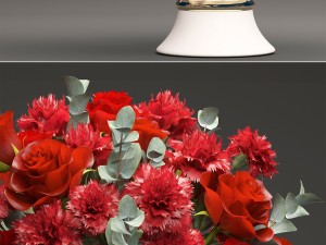 bouquet of red roses 3D 모델