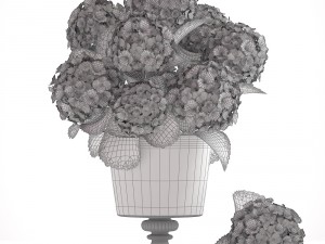 bouquet of pink hydrangea 3D Model