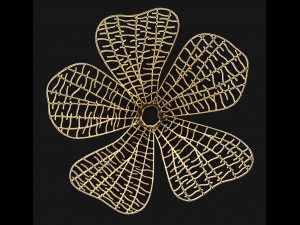 gold wall art sculpture 3D Model