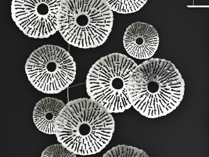 silver wall art sculpture Modèle 3D