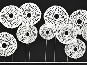 silver wall art sculpture Modèle 3D