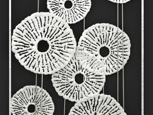 silver wall art sculpture Modèle 3D