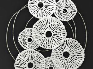 silver wall art sculpture Modèle 3D