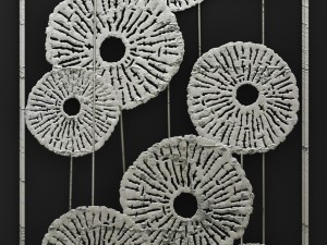 silver wall art sculpture Modèle 3D