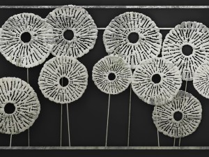 silver wall art sculpture Modèle 3D