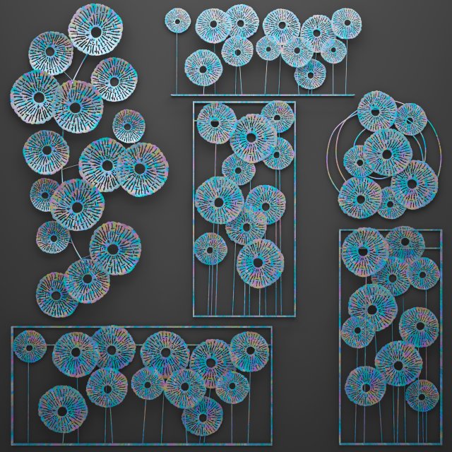 patina wall art sculpture Modelo 3D .c4d .max .obj .3ds .fbx .stl .blend 