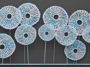 patina wall art sculpture Modelo 3D